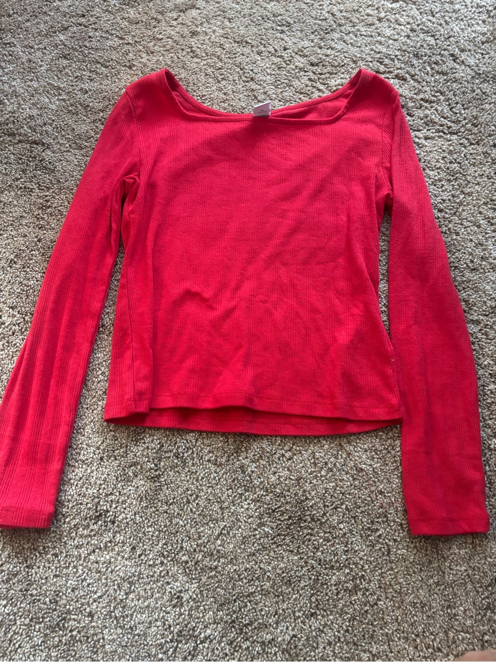 Old Navy Girls Long Sleeve Top in Pink Size Large